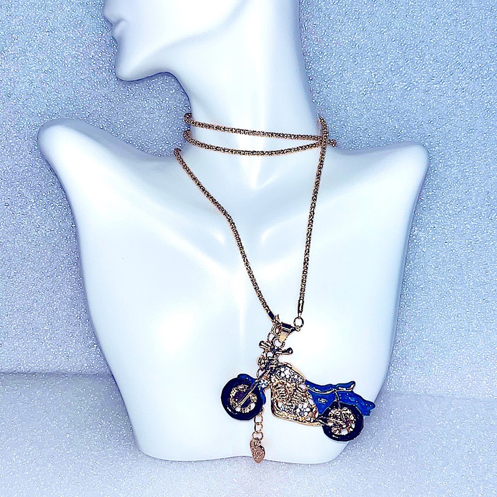 Brand new Betsey Johnson Motorcycle Necklace